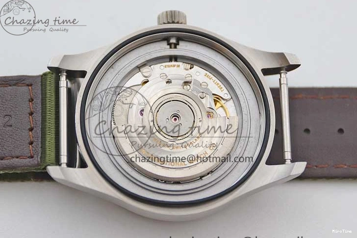 MIROTIME 0126 FastDry Mark XVIII “TRIBUTE TO MARK XI” IW327007 M+F 1:1 Best Edition Black Dial on Green Nylon Strap A 7050